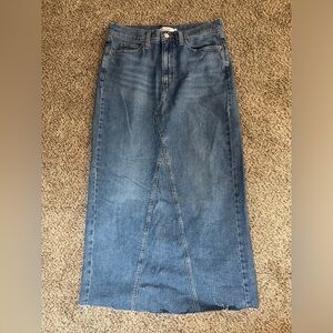 Levi Signature Denim Maxi Skirt